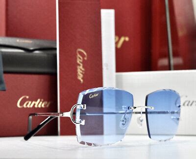 rimless big c Cartier glasses